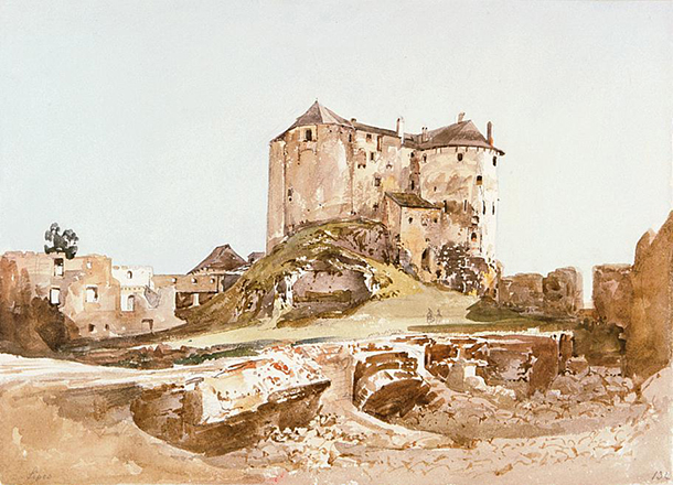 Thomas Ender,, ktorý svojím štetcom zachytil aj hrad  Ľupča1