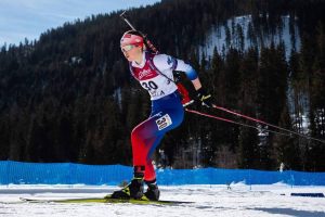 Ema Kapustová na trati