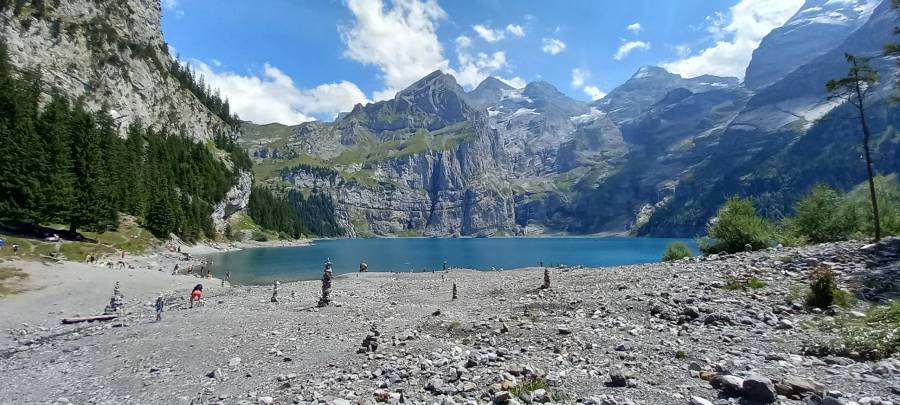 Jazero Oeschinensee vo Švajčiarsku. Foto: R. Husenicova