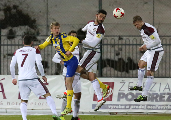 V prvom zápase jarnej časti Fortuna ligy sa mužstvá rozišli zmierlivo, remízou 0:0. Foto: A. Nociarová