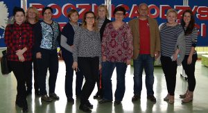 Koordinátori projektu z Lotyšska, Litvy, Poľska, Slovenska a Cypru v hosťujúcej inštitúcii v Športovej škole v Gdaňsku
