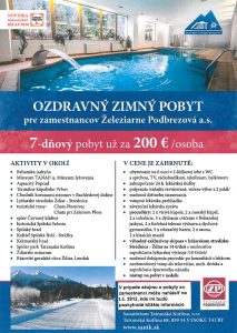 Ozdravný zimný pobyt pre zamestnancov ŽP a.s.