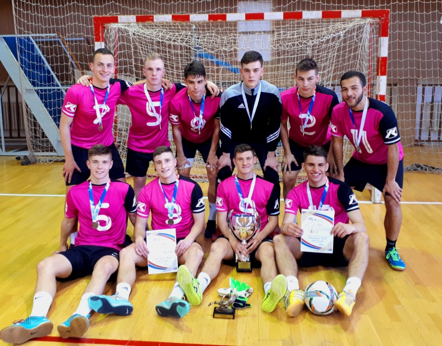 Chlapci zo SG ŽP - majstri Slovenska vo futsale žiakov stredných škôl.