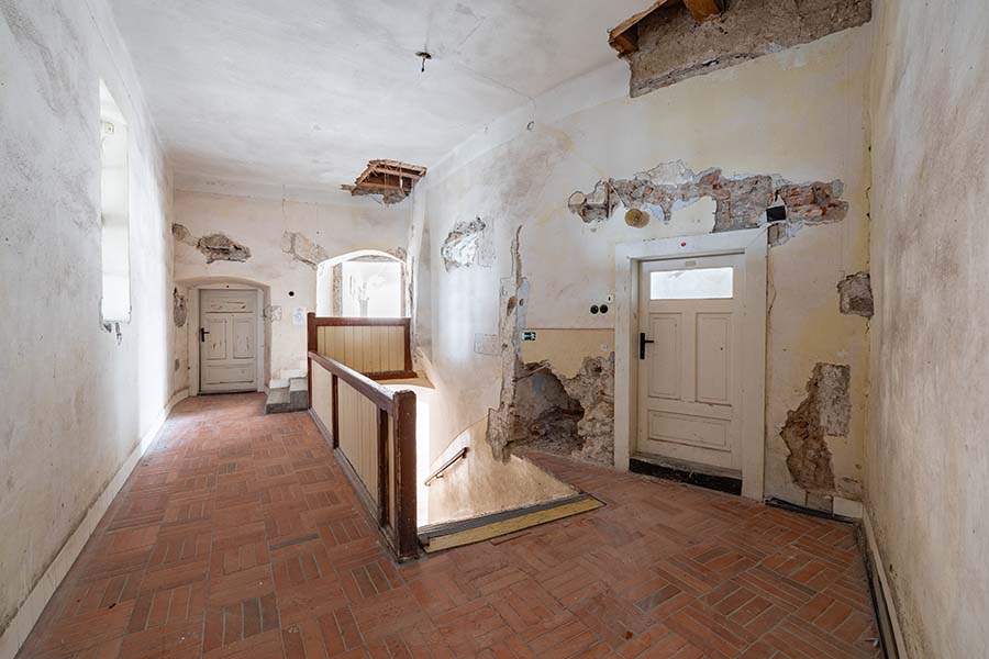 Súčasná podoba priestorov, ktoré budú v najbližších dvoch rokoch obnovené. Foto: hrad Ľupča