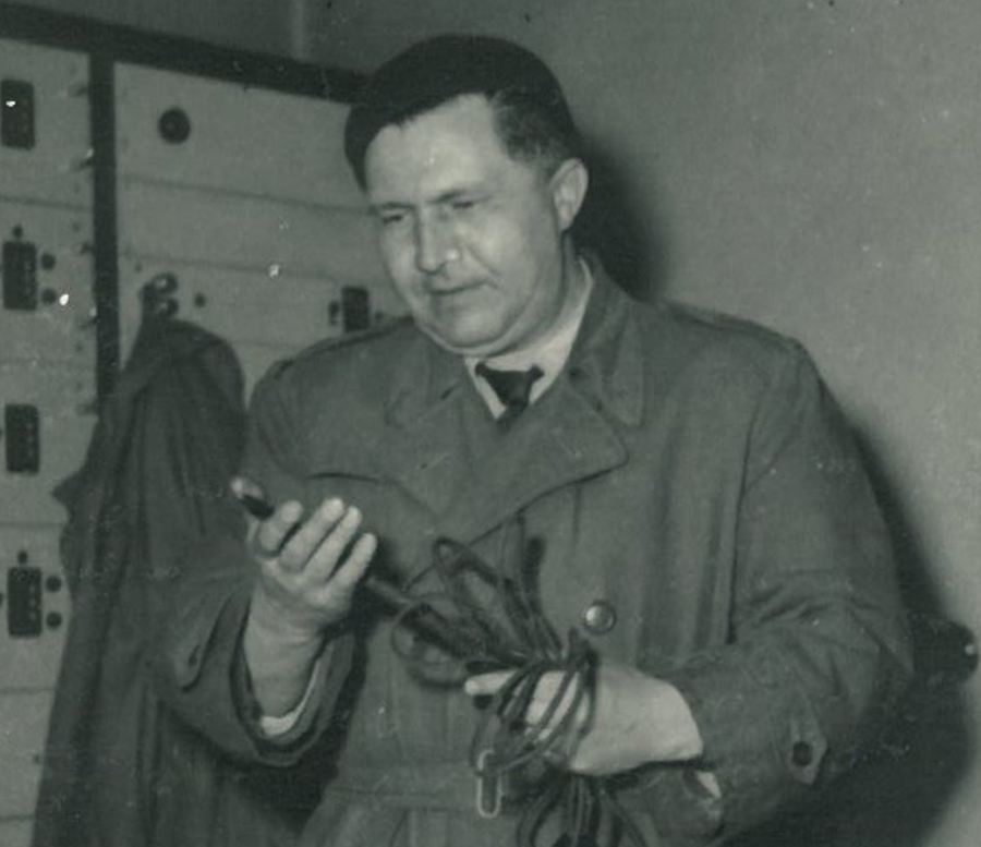 Začiatky podnikového vysielania technologicky zastrešoval Oldřich Slabák, ktorý v okolí Podbrezovej stál aj za prvým šírením televízneho signálu. Foto: archív