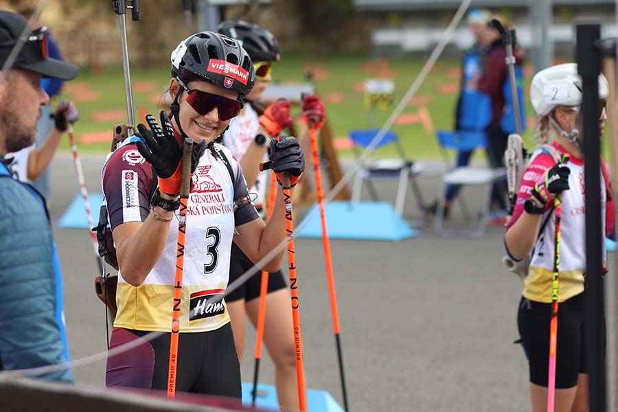 Mária Remeňová krátko pred začiatkom pretekov. Foto: ŠK ŽP
